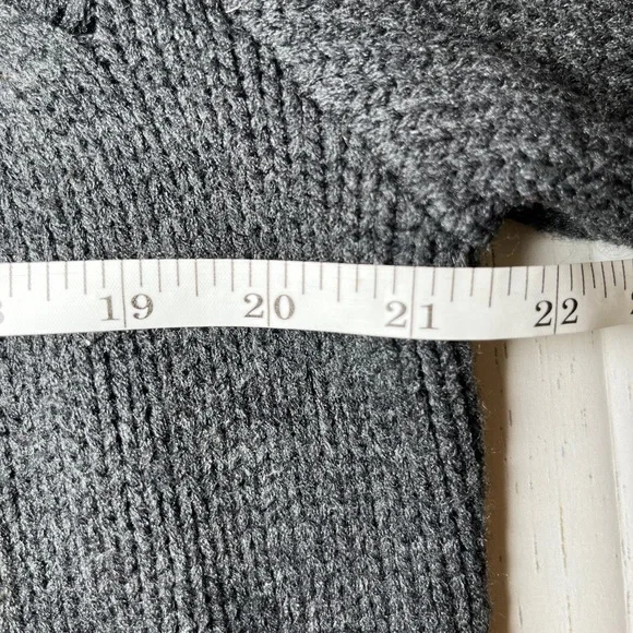 Gray Knitted Sweater Zipper Up by Karen Scott - Picture 8 of 12
